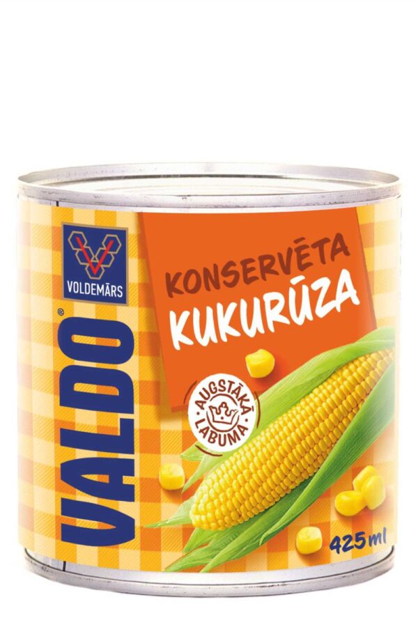 Konserveeritud mais 'VALDO' 425 ml EO
