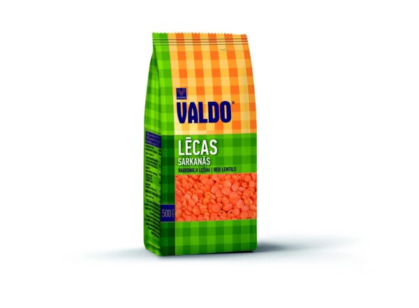 Punased poolitatud läätsed 'VALDO' 500 g