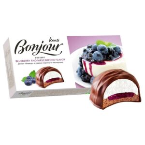 Magustoit "BONJOUR" mustika ja mascarpone maitse 232g