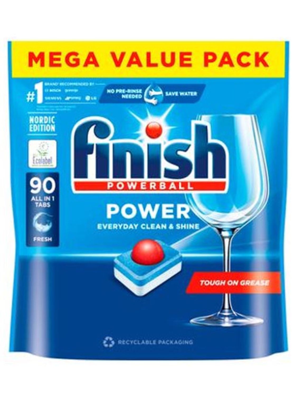 Finish Power all in 1, 90 tabletti