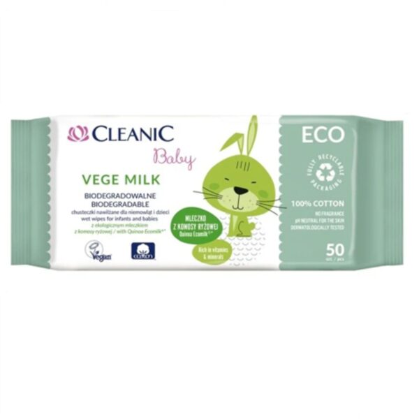 Cleanic Eco beebi niisked salvrätid imikutele ja väikelastele 50tk