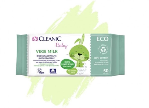 Cleanic ECO piima niisked salvrätid beebidele ja lastele