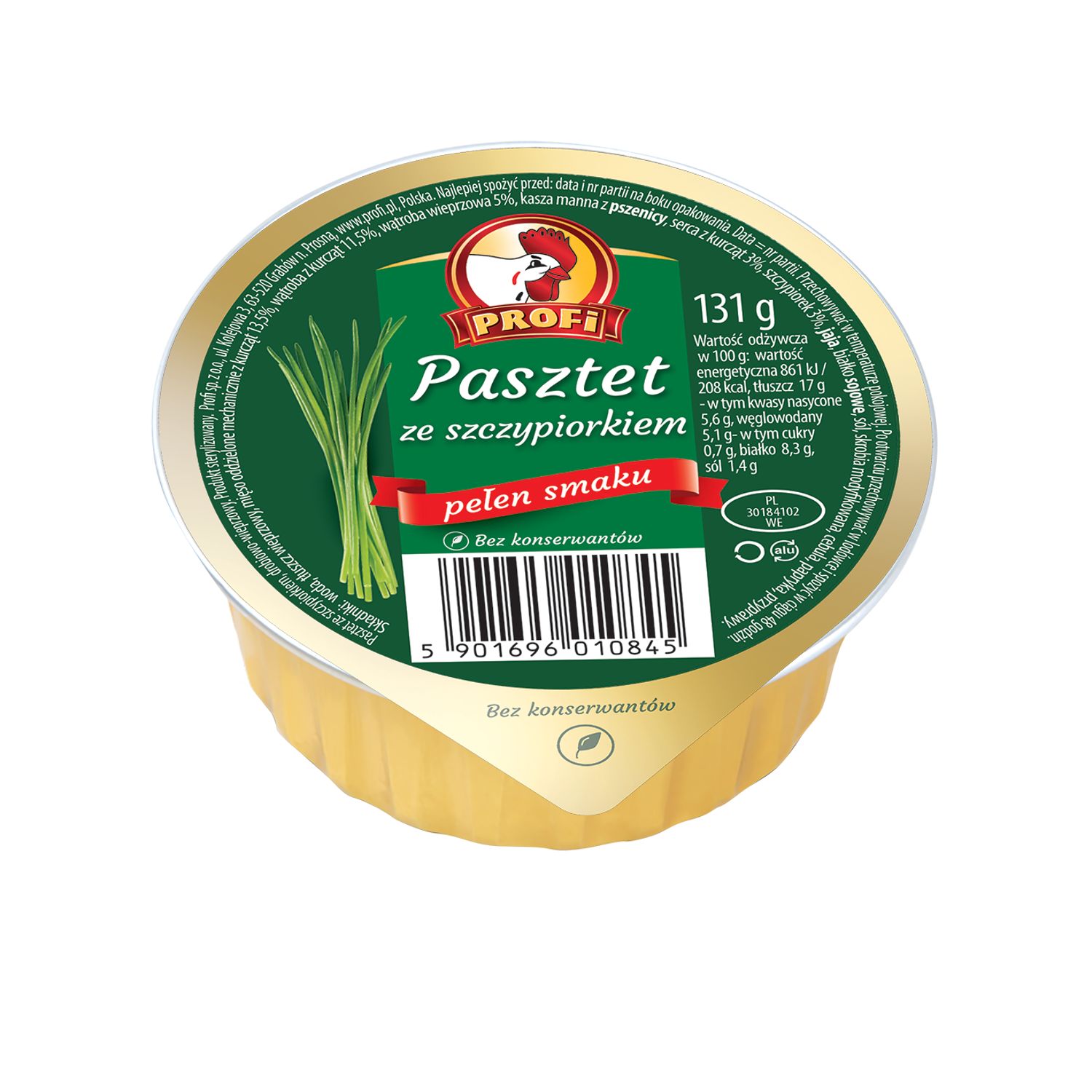 Pasteet linnuliha ja murulauguga 131g