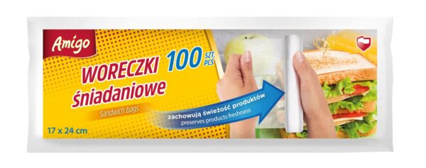 AMIGO võileiva kotid /170mm /240mm /100 tk