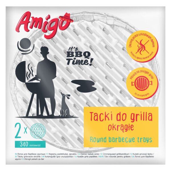 AMIGO Alumiiniumist ümmargune grillplaat /340mm /2 tk/uus disain