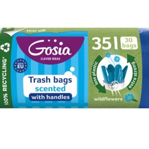 GOSIA lõhnastatud prügikotid sangadega 60l/20pcs