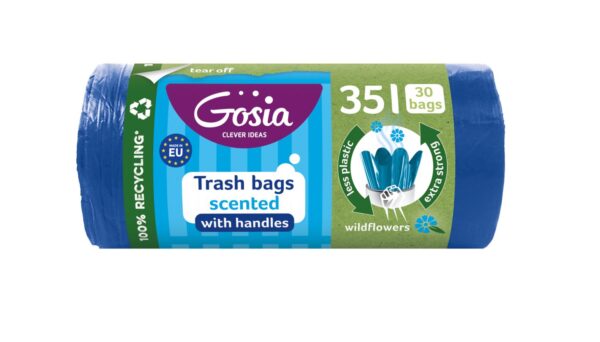 GOSIA lõhnastatud prügikotid sangadega 60l/20pcs