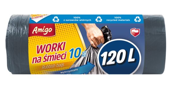 AMIGO prügikotid LDPE /120L /10 tk