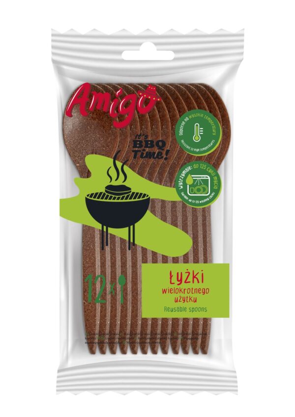 AMIGO Korduvkasutatavad supilusikad/ 12 tk