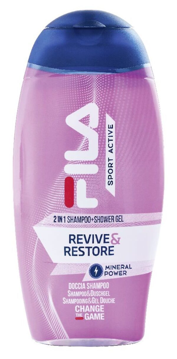 Fila dušigeel elustav & taastav, 250ml pudel